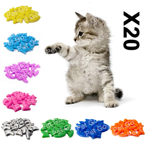 20pcs Soft Cat Nail Caps / Cat Nail Cover / Paw Claw