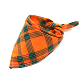 New Summer Dog Bandanas Cotton Plaid Washable Pet