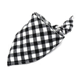 New Summer Dog Bandanas Cotton Plaid Washable Pet